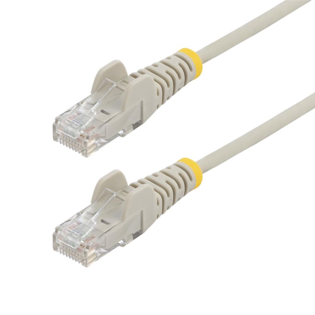 StarTech.com [N6PAT5MGRS] CAT6 LANケーブル/スリム/5m/グレー/1Gb/100W PoE/スナッグレス/より線/フルーク試験済/カテゴリ6 RJ45 ギガビット イーサネットケーブル