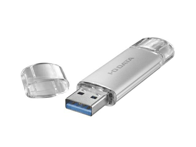 アイ・オー・データ機器 [U3C-STD128G/S] USB-A&USB-C 搭載USBメモリー(USB 3.2 Gen 1)128GB シルバー