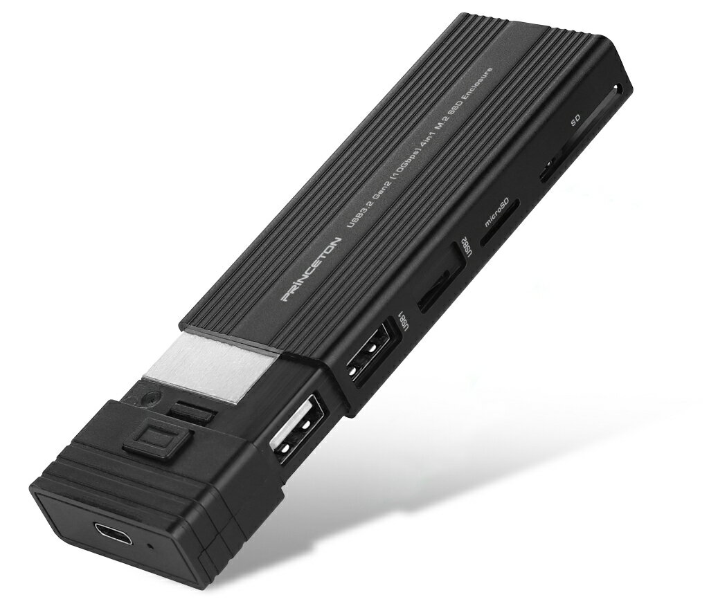 プリンストン [PRD-PSZEROU] 4in1 カードリーダー機能付M.2 SSDケース