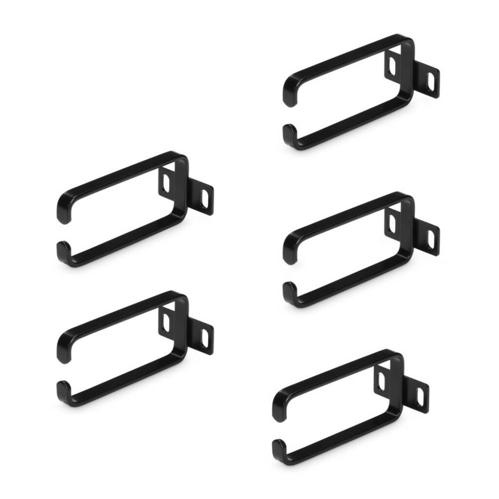 SONY - StarTech.com [CMHOOK1UN5PK] サーバーラック ケーブルホルダー/5個入り/1U/4.5 x 10cm/19インチ データセンターラック キャビネット用/ケーブル管理 Dリングフック/ケーブルオーガナイザー ワイヤーマネージャー ハンガー