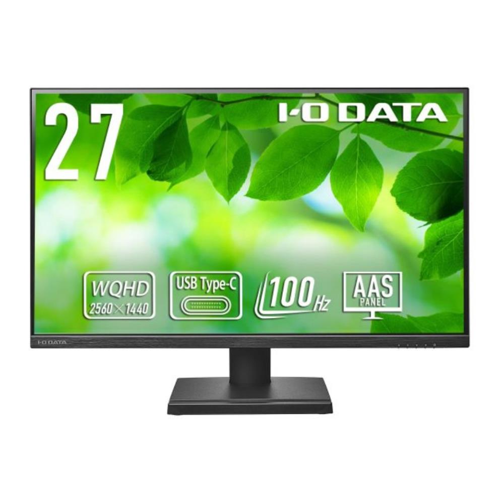 アイ・オー・データ機器 [LCD-CQ270SA] 「5年保証」USB Type-C(R)搭載&WQHD対応 100Hz 27型液晶ディスプレイ