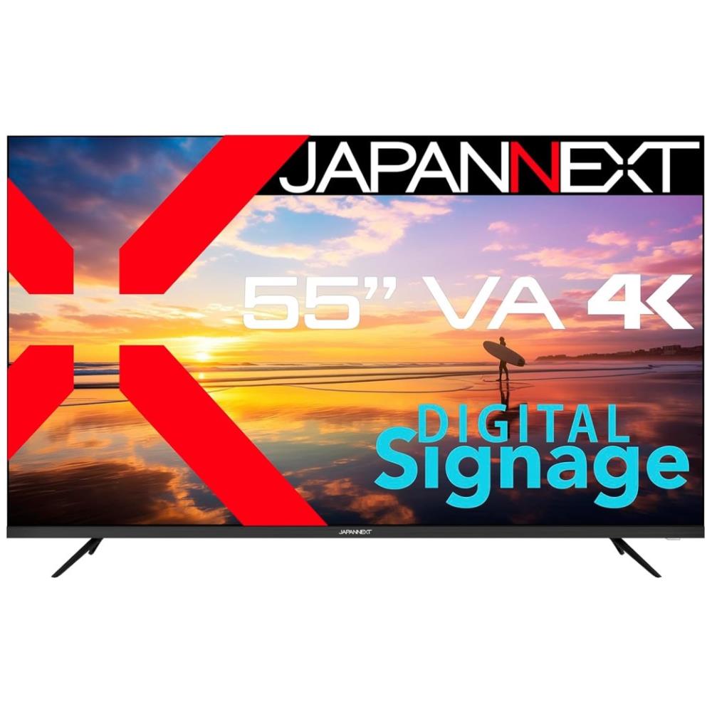 ジャパンネクスト [JN-V55UHD-U] 55インチ ワイド 4K液晶ディスプレイ(3840x2160/VA/HDMIx3/USB/HDR10/スピーカー/半光沢/2年保証)