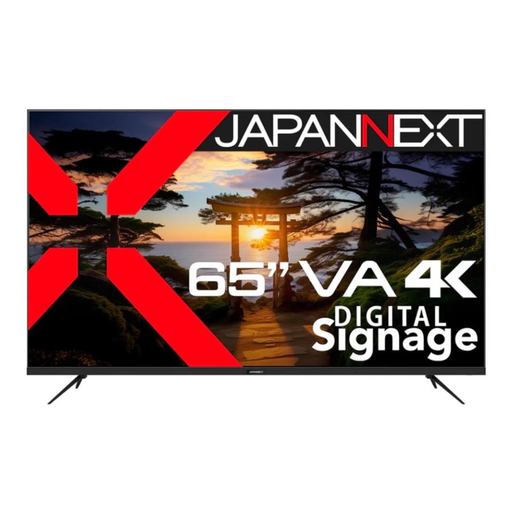 ジャパンネクスト [JN-V65UHD-U] 65インチ ワイド 4K液晶ディスプレイ(3840x2160/VA/HDMIx3/USB/HDR10/スピーカー/半光沢/2年保証)