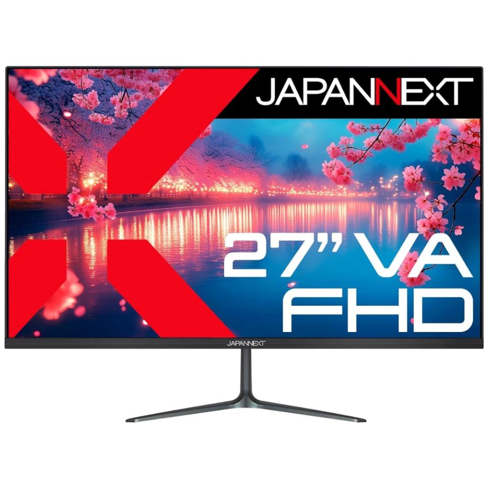 ジャパンネクスト [JN-V27FHD] 27インチ ワイド液晶ディスプレイ(1920x1080/VA/HDMI/VGA/スピーカー/非光沢/2年保証)