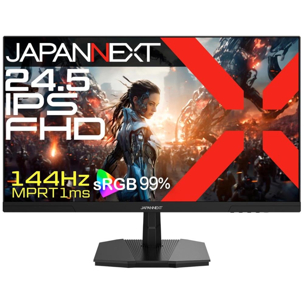 ジャパンネクスト [JN-IPS245G144F] 24.5インチ ゲーミングモニター(1920x1080/IPS/144Hz/DP/HDMI/非光沢/2年保証)