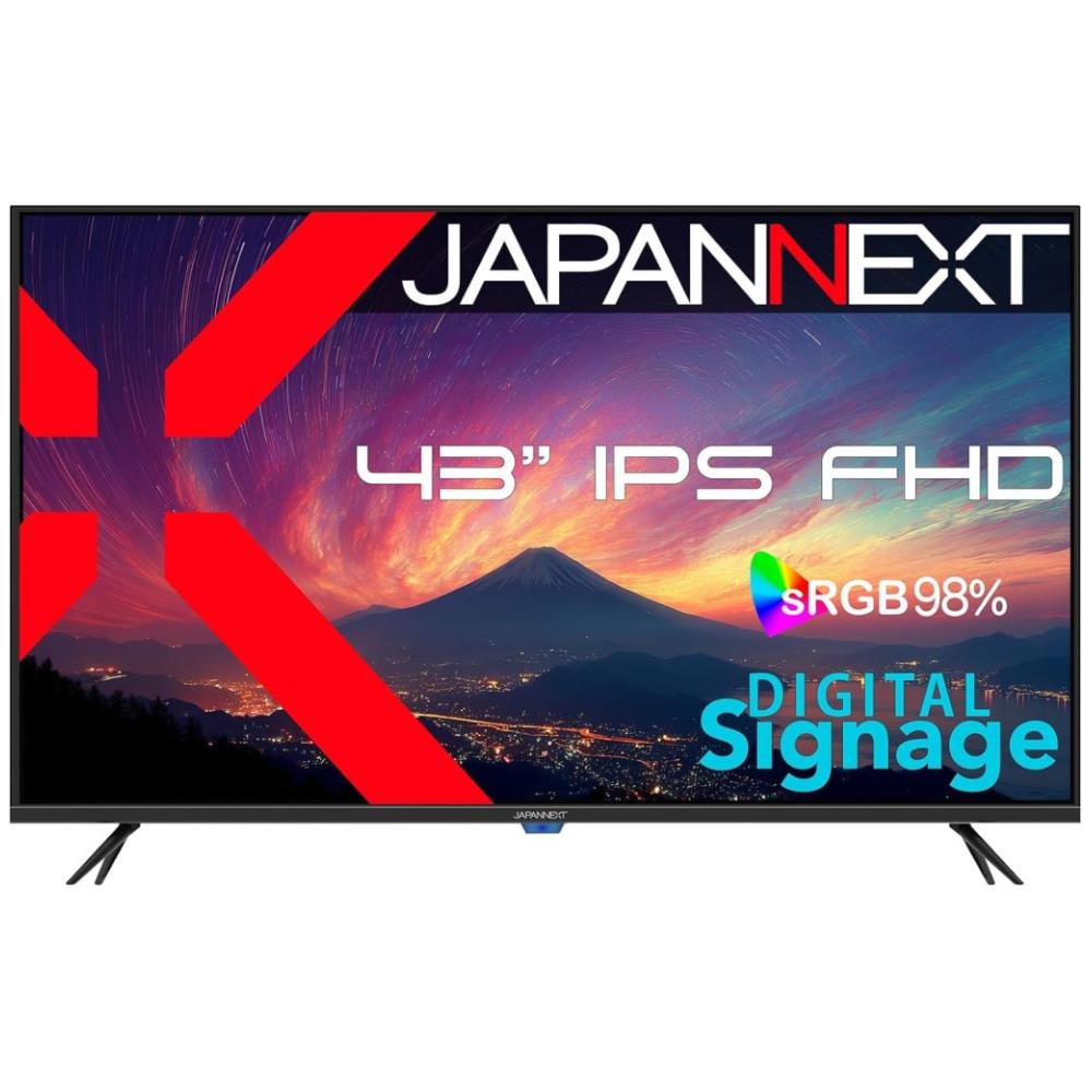ジャパンネクスト [JN-IPS43FHD2-U] 43インチ ワイド液晶ディスプレイ(1920x1080/IPS/HDMIx3/USBx2/スピーカー/半光沢/2年保証)