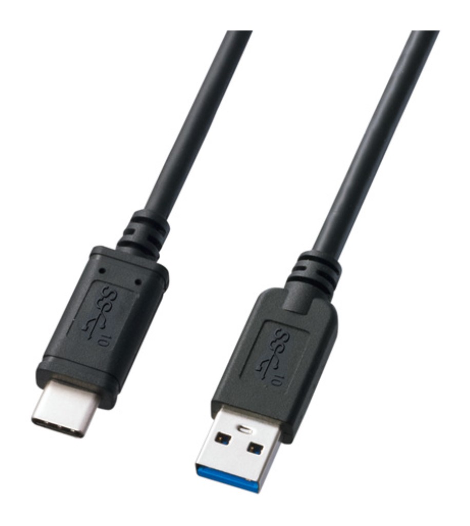 サンワサプライ [KU31-CA05] USB3.1 Gen2 Type C-Aケーブル(ブラック・0.5m)