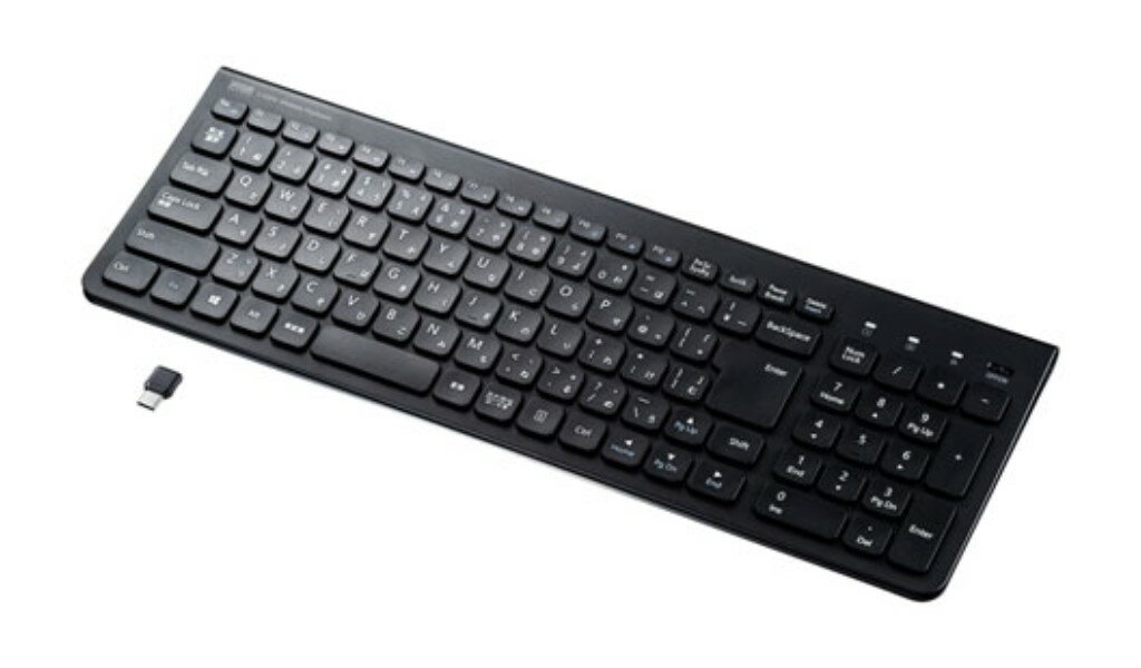 サンワサプライ [SKB-WL31CBK] ワイヤレススリムキーボード