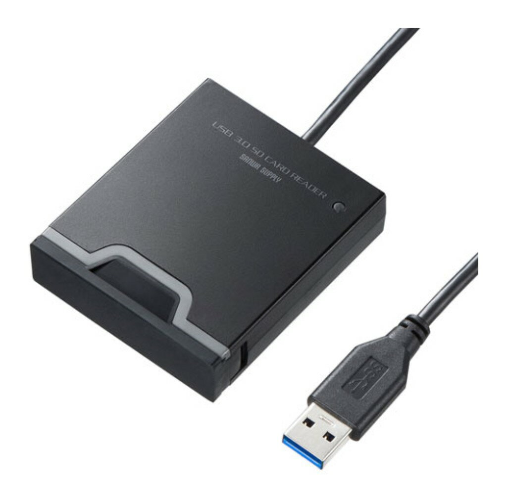 サンワサプライ [ADR-3SDUBKN] USB3.2 Gen1 SDカードリーダー