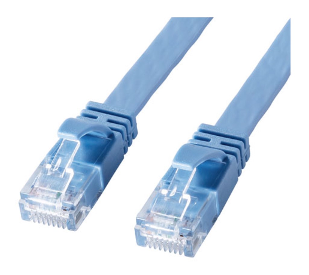 サンワサプライ [KB-FL6AL-20BL] カテゴリ6AフラットLANケーブル