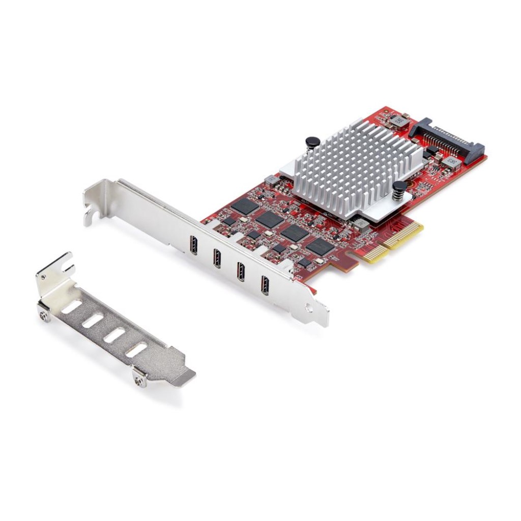 StarTech.com [P10Q4C-USB-CARD] PCI Express拡張カード/PCIe 3.0 x4/4ポート USB Type-C 3.2 Gen 2/最大各10Gbps/標準プロファイル/各種OS/インターフェースボード