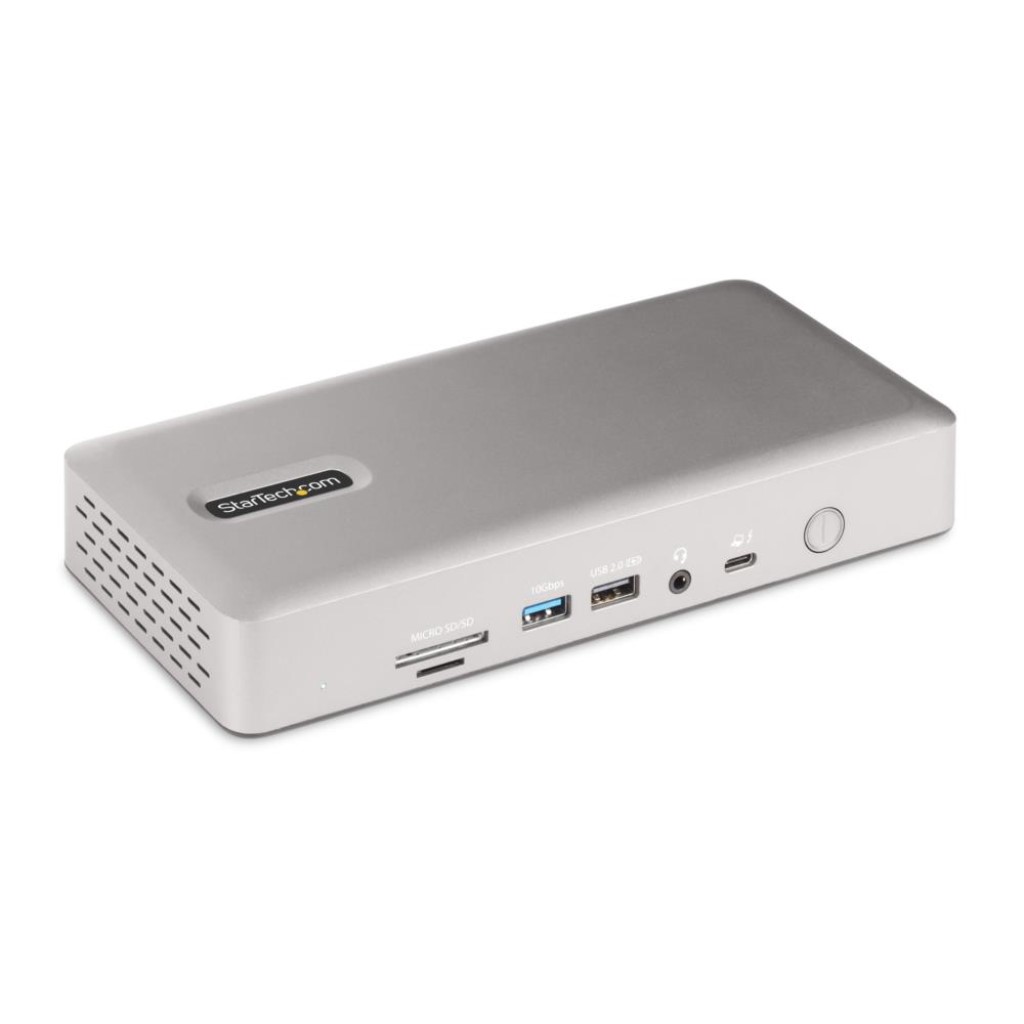 StarTech.co.. [132N-TB4USB4DOCK] ドッキングステーション/USB4 Thunderbolt 4接続/4画面(Windows)2画面(MacBook)/4K60Hz HDMI & DP/98W/6x USB-A + 1x USB-C/SD/有線LAN