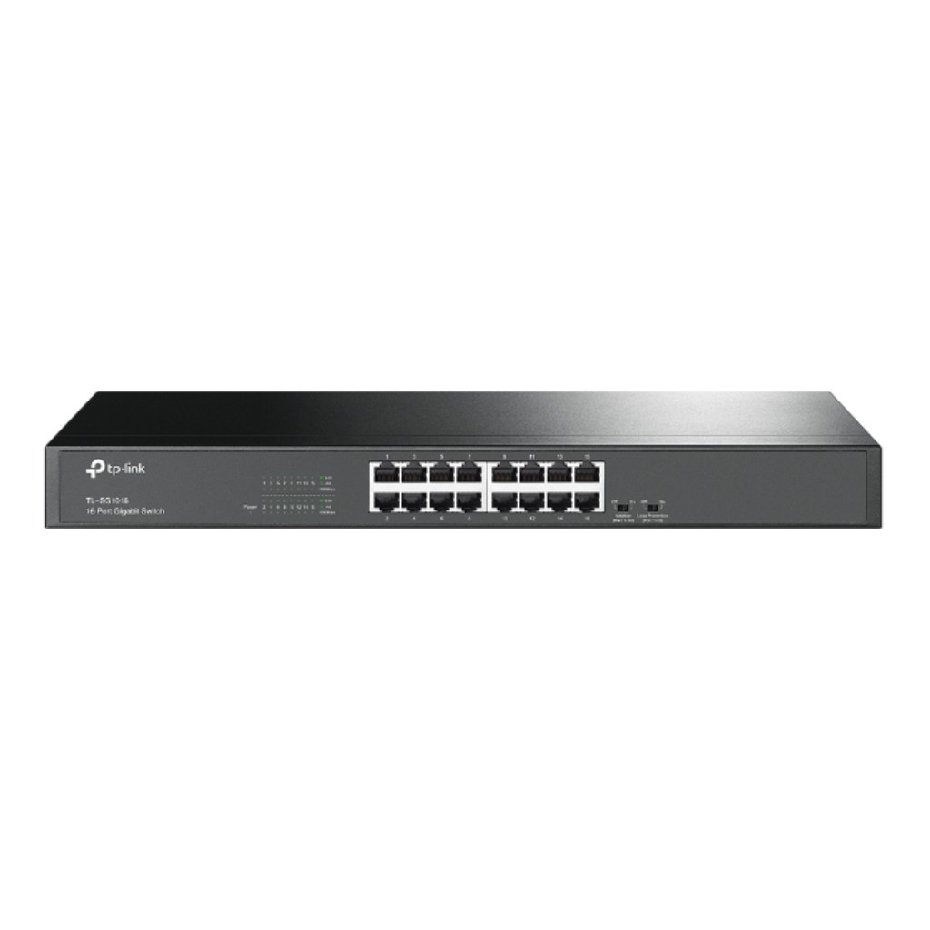TP-Link [TL-SG1016(UN)] 16ポート ギガビット ラックマウントスイッチ