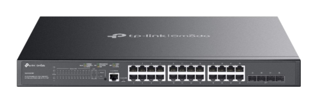 TP-Link [SG3428XMP] JetStream 24ポート ギガビット POE+ L2+ マネージスイッチ/4スロット 10GE SFP+