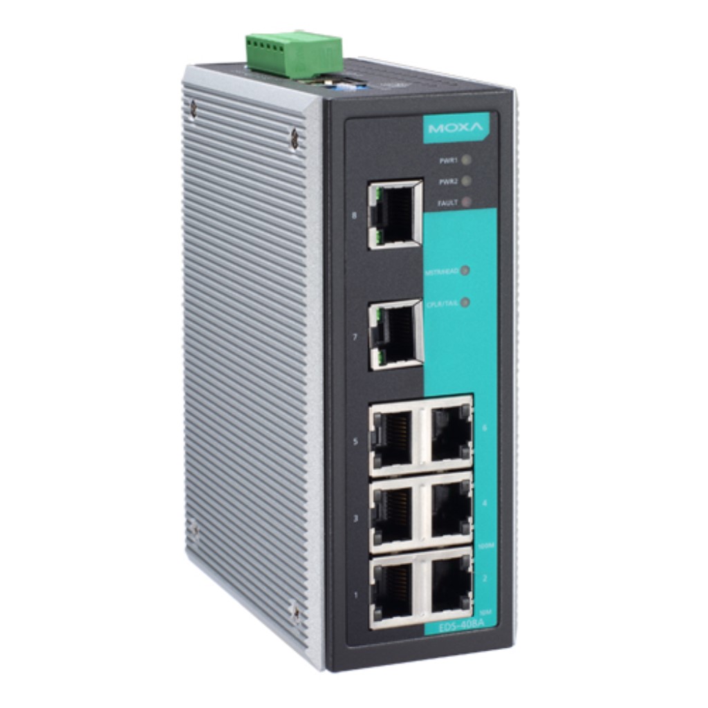 MOXA [EDS-408A-PN-T] 8ポートエントリーレベルマネージド産業用イーサネットスイッチ Tモデル