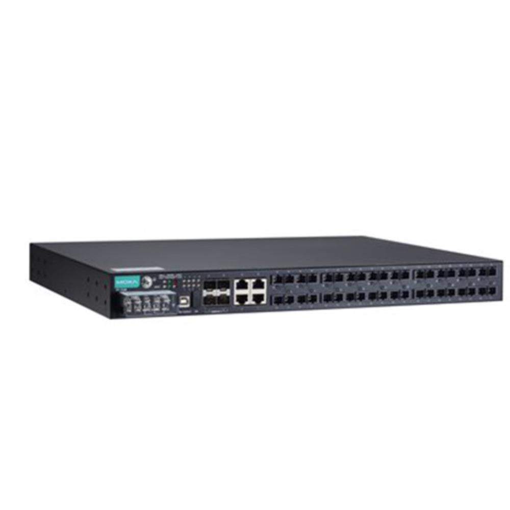 MOXA [PT-7528-20MSC-4TX-4GSFP-HV] IEC 61850-3認証マネージドラックマウントイーサネットスイッチ 20xマルチSC 1絶縁電源