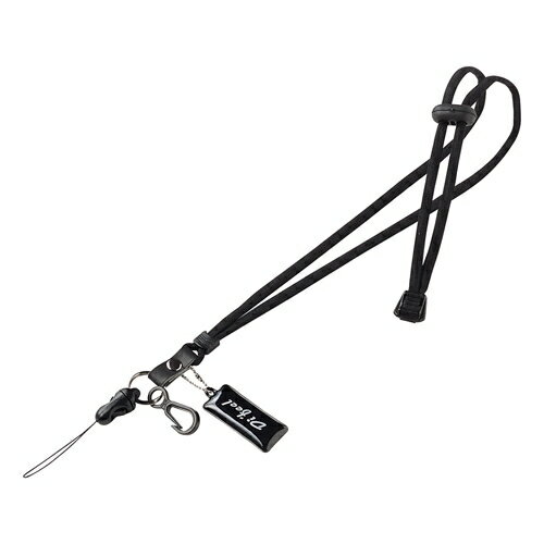 サンワサプライ [DG-ST8BK] ネックストラップ（丸紐）
