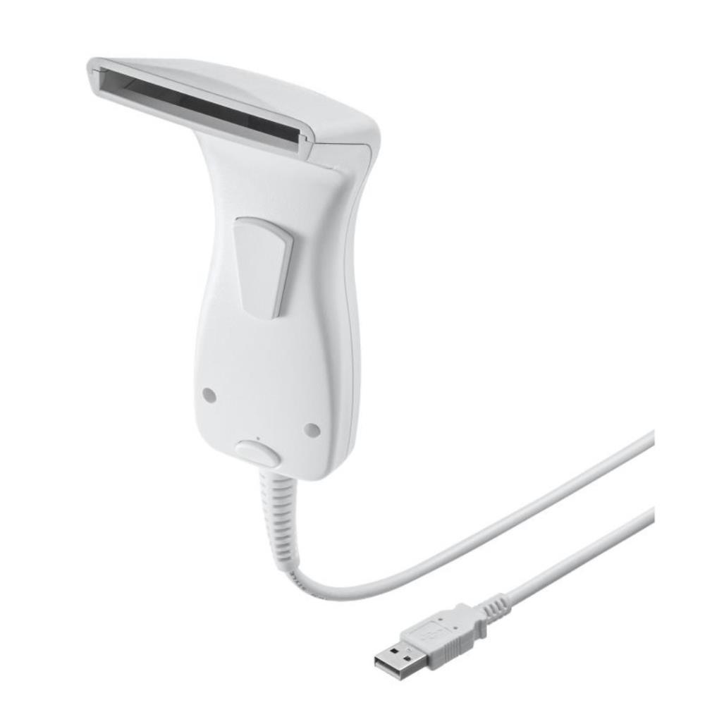 サンワサプライ [BCR-1D7W] 1次元タッチ式バーコードリーダー(抗菌タイプ)