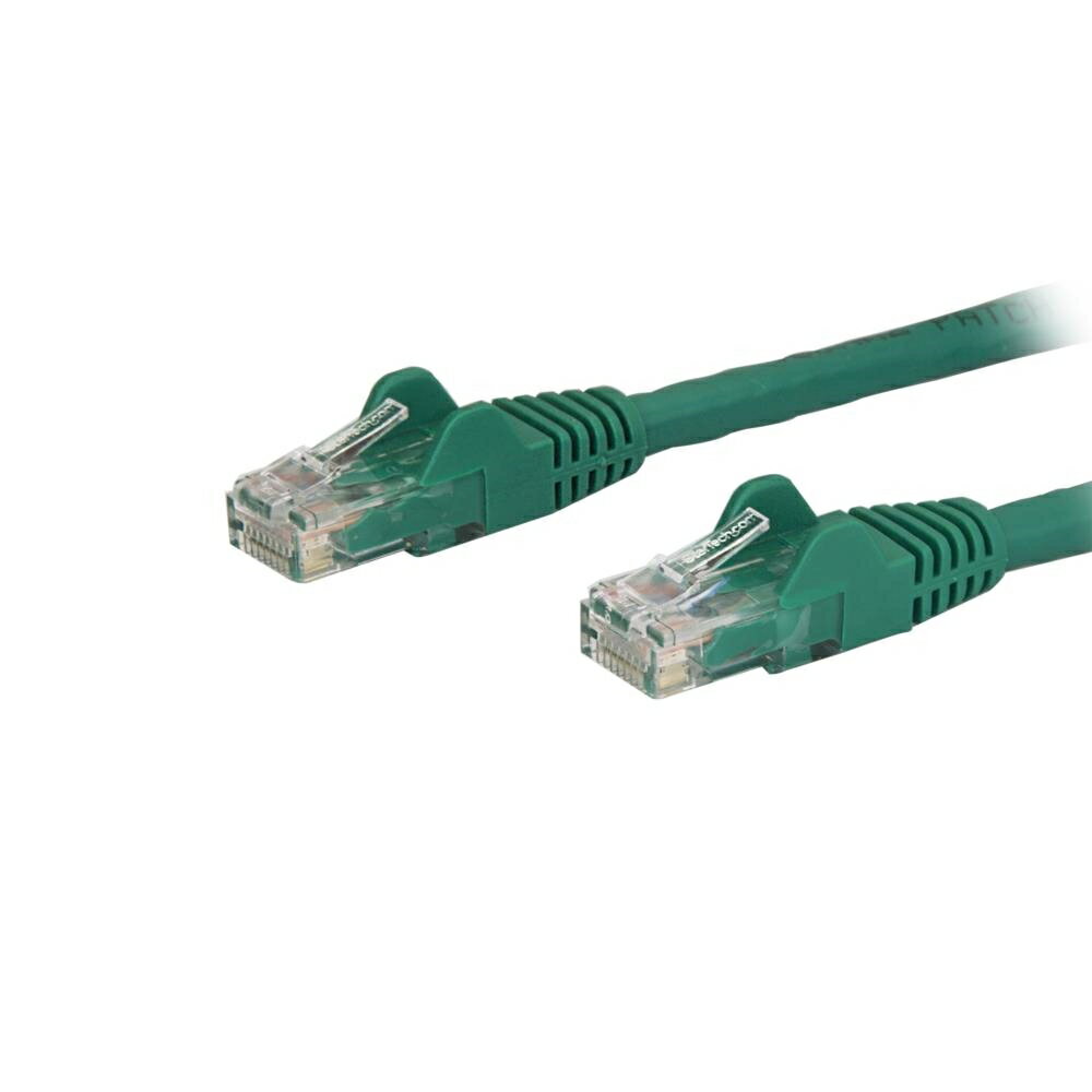 乐天商城 - StarTech.com [N6PATC2MGN] カテゴリ6 LANケーブル 2m グリーン ツメ折れ防止RJ45コネクタ Cat6 UTPギガビットイーサネットケーブル