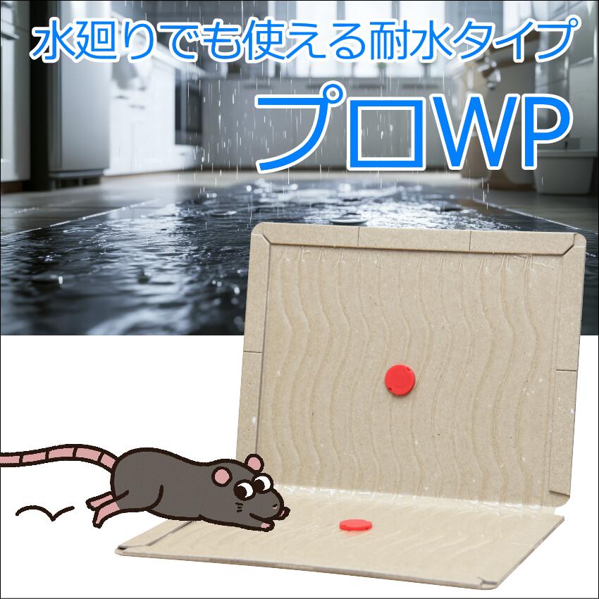 業務用ねずみ粘着シートプロWP ネズミ駆除 捕獲器 退治 耐水 防水 2