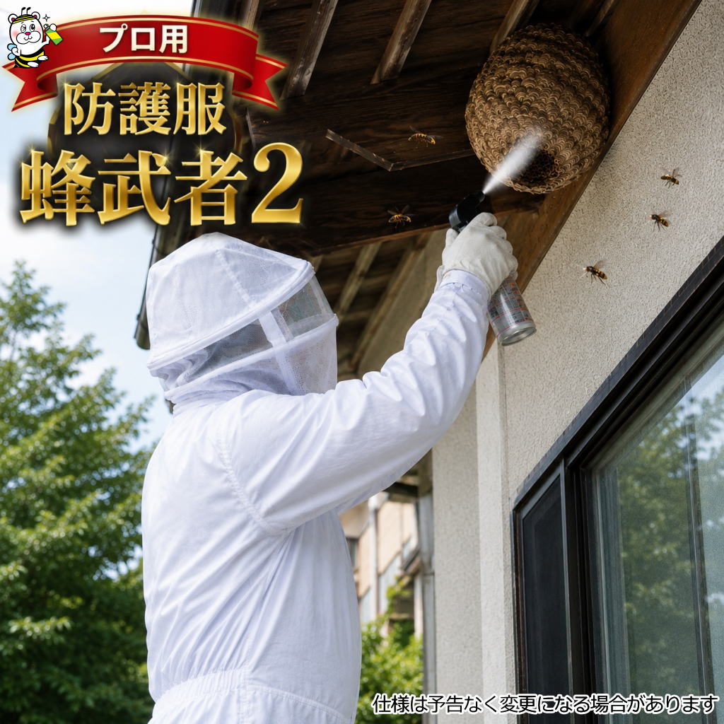 蜂駆除用防護服 蜂武者2 手袋長靴付 スズメバチ駆除 アシナガバチ 蜂の巣 退治