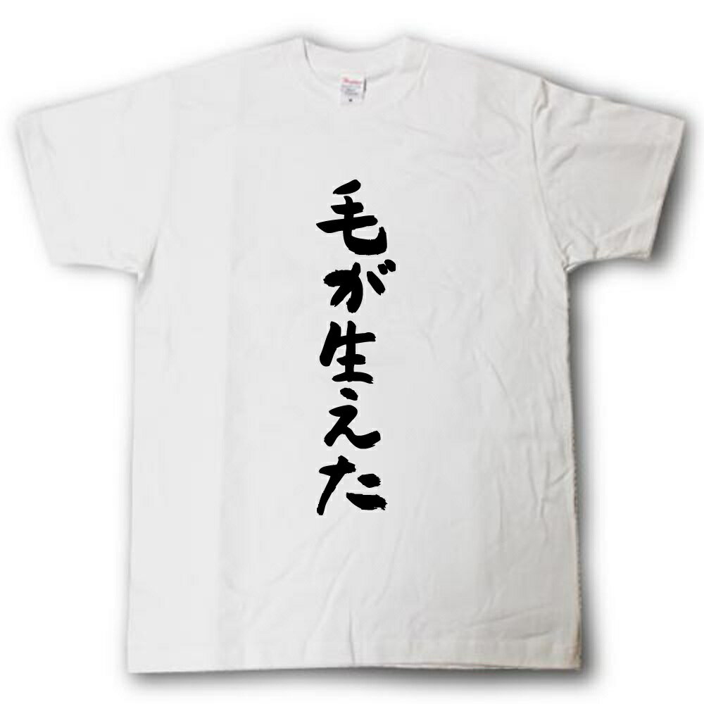 Rakuten - 毛が生えた　筆で書いた文字Tシャツ