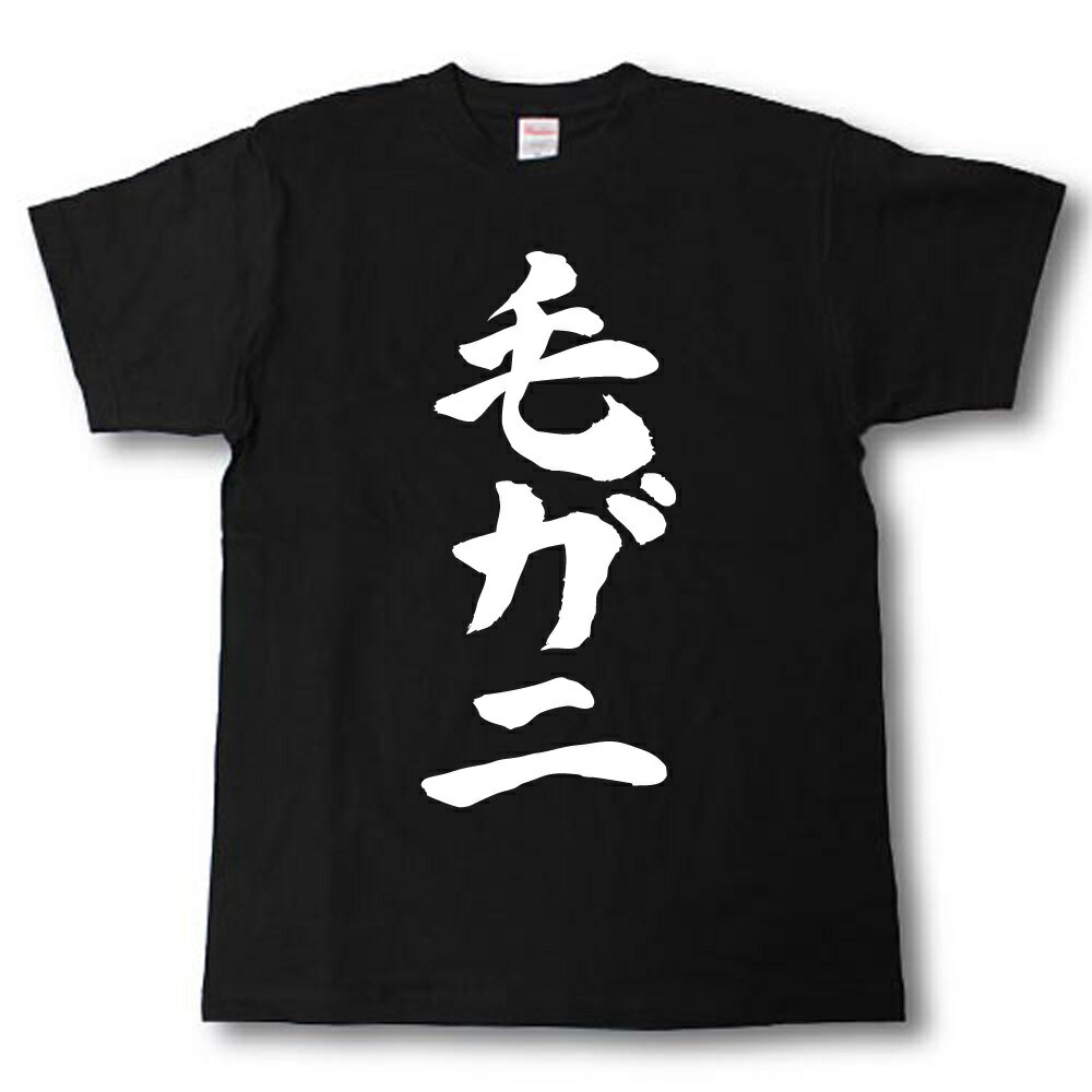 毛ガ二　筆で書いた文字Tシャツ