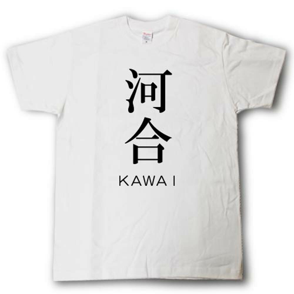 スタイリッシュ！　苗字Tシャツ　河合