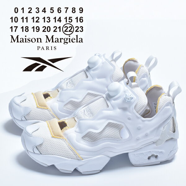 リーボック マルジェラ リーボック スニーカー メンズ ポンプ ポンプフューリー インスタポンプ おしゃれ ブランド Maison Margiela Reebok ローカット カジュアルシューズ ホワイト 白 靴 シューズ 2024 春 春夏 夏