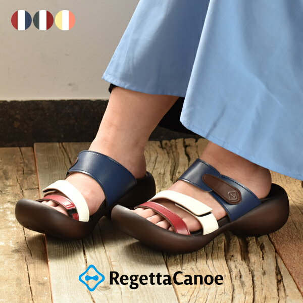 リゲッタカヌー サンダル レディース 厚底サンダル コンフォートサンダル 歩きやすい 疲れない 軽量 おしゃれ 履きやすい つっかけ ブランド RegettaCanoe 涼しい 軽い 海 レジャー アウトドア 夏用 エッグヒール シューズ 靴 日本製 国産 2025 春 春夏 夏