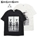 KIDS LOVE GAITE キッズラブゲイト パックtシャツ tシャツ 2枚セット 2枚組 パックt メンズ レディース 半袖 プリント おしゃれ ブランド クルーネック 綿100 カジュアル トップス 服 ユニセックス ブラック 黒 ホワイト 白 2024 冬 春 春夏