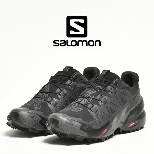 楽天TTClubトレイルランニング シューズ サロモン salomon スピードクロス6 ゴアテックス speedcross 6 gore-tex L41738600 防水 トレイルランニングシューズ ランニングシューズ スニーカー メンズ ブランド おしゃれ 軽量 軽い アウトドア ブラック 黒 靴 2024 春 春夏 夏