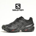 トレイルランニング シューズ サロモン salomon スピードクロス6 ゴアテックス speedcross 6 gore-tex L41738600 防水 トレイルランニングシューズ ランニングシューズ スニーカー メンズ ブランド おしゃれ 軽量 軽い アウトドア ブラック 黒 靴 2024 冬 春 春夏