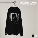 楽天TTClub【SALE 35％OFF】 HOODIE ASK BS239201 ブランド BODYSONG. ボディソング パーカー レディース メンズ 紐 おしゃれ 大きめ デザイナー 無地 リバーシブル プリント 肉厚 プルオーバー フーディー かわいい 長袖 カジュアル 綿100％ トップス 国産 日本製 2024 春 春夏 夏