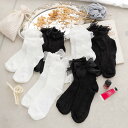 靴下 くつ下 レディース 黒 おしゃれ ソックス そっくす メロウ リボン フリル レース ショート丈 ミドル丈 無地 パンプス ローファー まとめ買い 可愛い...