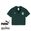 プーマ ハリーポッター ハリー・ポッター puma Harry Potter ポロシャツ レディース 半袖 クロップド丈 ショート丈 開襟 おしゃれ かわいい ...