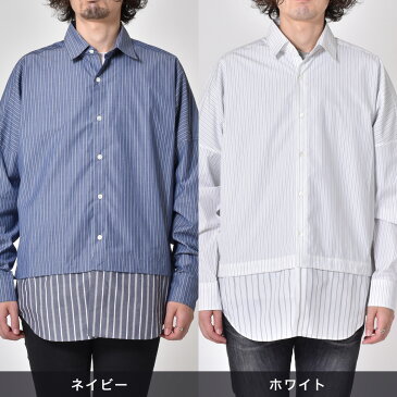 メアグラーティア シャツ レディース メンズ meagratia ロングシャツ ブランド カジュアルシャツ ドルマンスリーブ 長袖 ストライプ 韓国 おしゃれ 注目 人気 コレクションアイテム ランウェイアイテム ホワイト ネイビー アウトレット 在庫処分 2021 春 夏 春夏