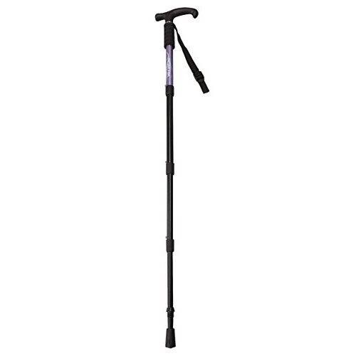 キャプテンスタッグ 登山 トレッキングステッキ Tグリップ コンパクト4段スライド...