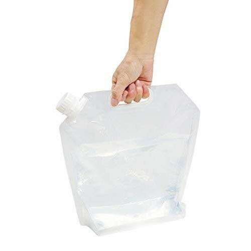 キャプテンスタッグ 防災グッズ ウォータータンク ウォーターバッグ 非常用給水袋 容量約5L コンパクト 取っ手付き 2