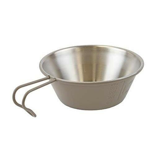 キャプテンスタッグ シェラカップ 計量カップ カラーシェラカップ 320ml ステンレス製 日本製 燕三条産 カーキ モンテ UH-36 日用品 アウトドア キャンプ