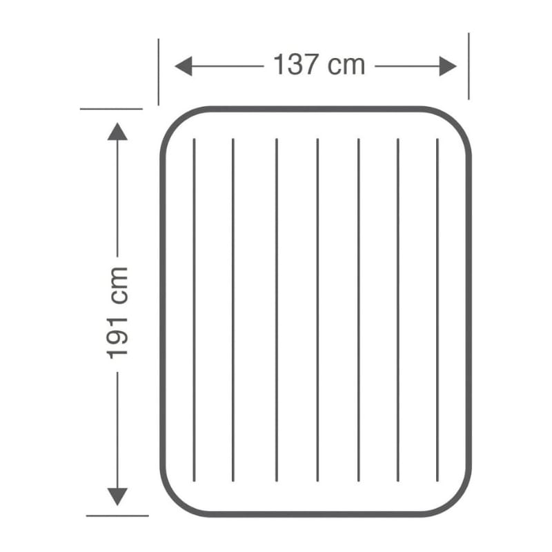 INTEX(インテックス) エアーベッド デラックスシングルハイエアーベッド ダブル 137×191×25cm 64708 [日本正規品] U-64102