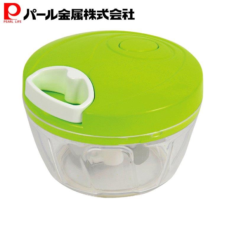 乐天商城 - パール金属公式 野菜 みじん切り器 チョッパー グリーン 竜巻チョッパー C-469 調理器具 スライサー 日用品 生活用品 ステンレス 時短 キッチン用品