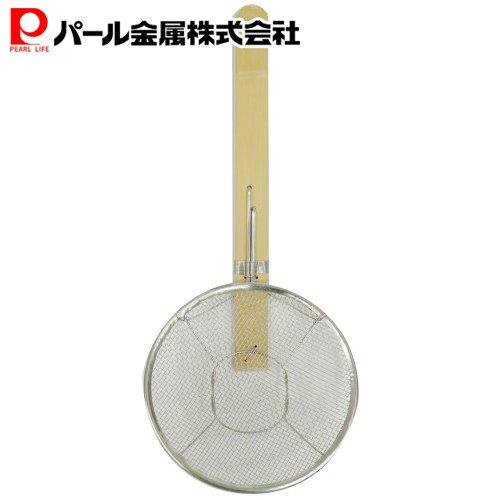 乐天商城 - パール金属公式 業務用 18-8 竹柄 そば揚げ 21cm 横型 C-9580 調理器具 ざる 日用品 生活用品 ステンレス キッチン用品