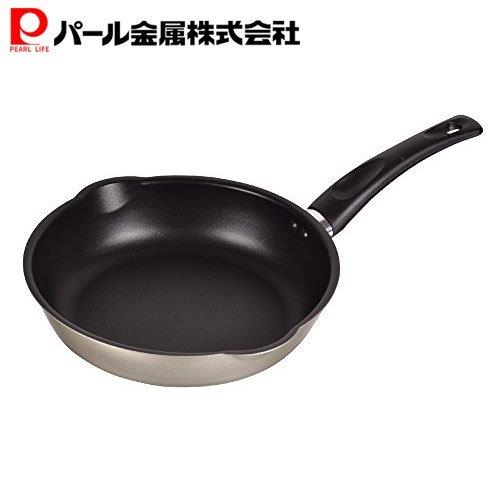 パール金属 軽い 両口 深型 フライパン 24cm ガス火専用 フッ素加工 軽わざパン HB-1304 PFOS PFOA フリー