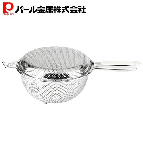 パール金属 ステンレス パンチング ハンディストレーナー 18cm 2点セット CooFooGoo AZ-5527