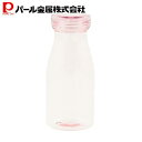 パール金属 水筒 ボトル 450ml クリアピンク プラスチック製 アクアボトル クリアアシスト HB-3722