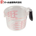 パール金属 メジャーカップ 500ml ブラック C-2977 ストリームライン