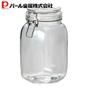 パール金属 梅酒瓶 果実酒びん 1.5L 1,500ml ガラス製 角型 保存 ビン イタリアーナ L-1012