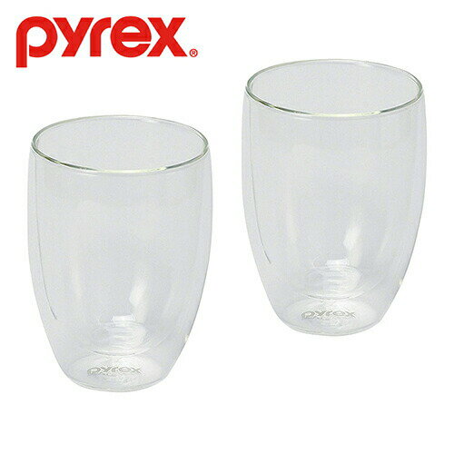 パール金属公式 パイレックス Pyrex ダブルウォールグラス 350ml 2個組 CP-8539 調理器具 日用品 生活用品 食洗機対応 キッチン用品