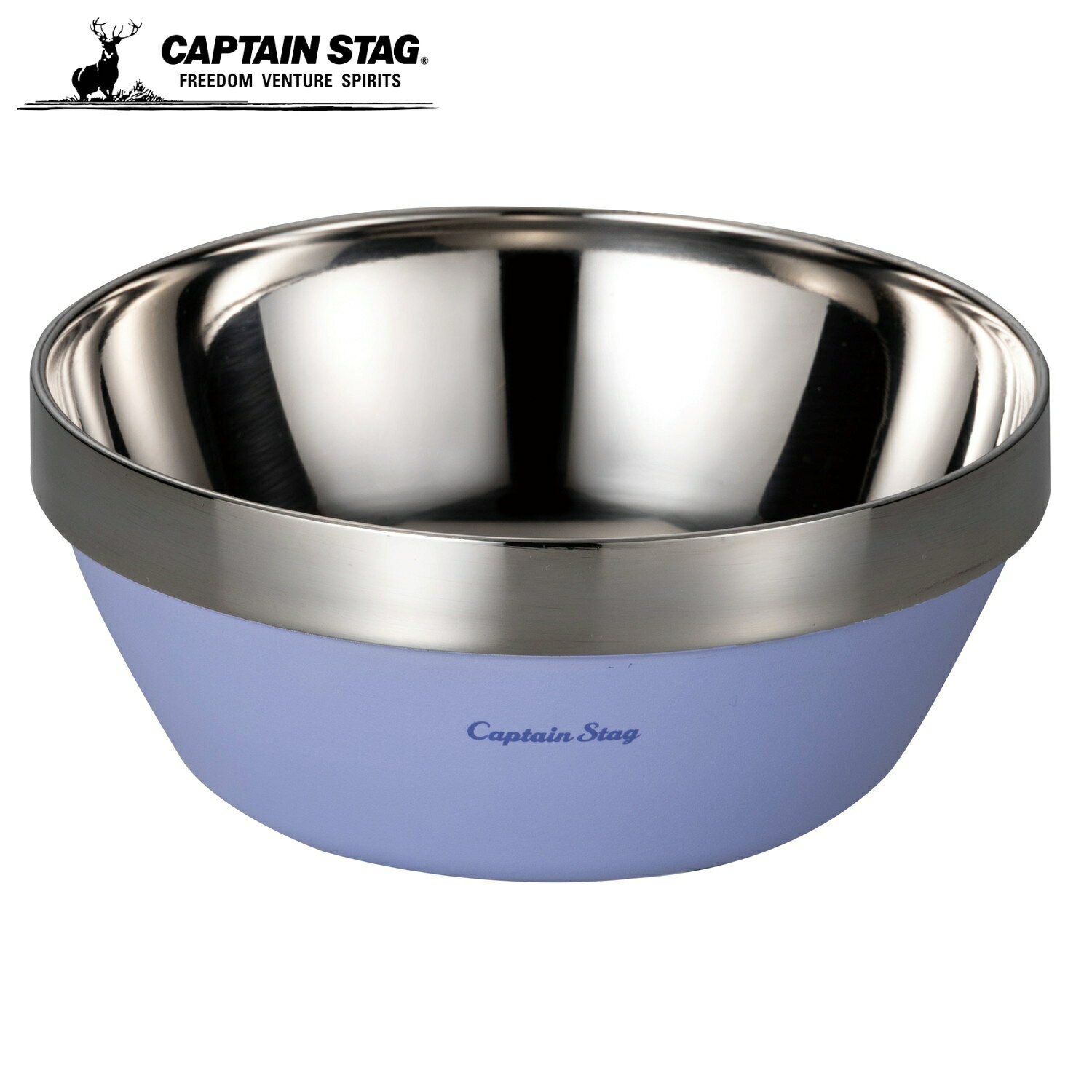 乐天商城 - キャプテンスタッグ(CAPTAIN STAG) アウトドア ボウル お皿 CS真空二重ボウル 直径13cm 容量420ml スタッキング可能 保温保冷 パープル UE-4958